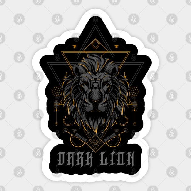 Dark Lion Sticker by Sanworld